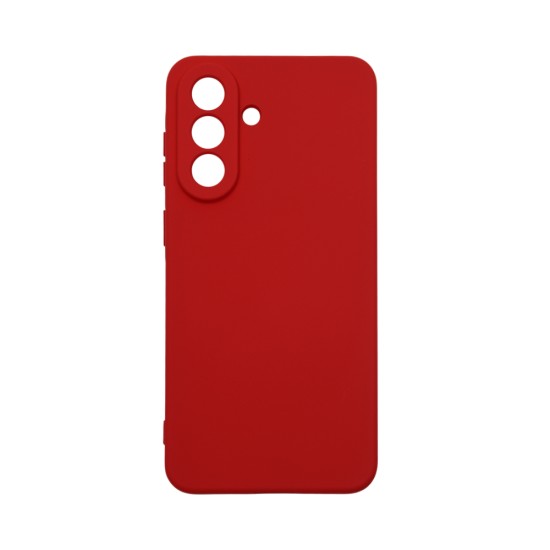 Capa de Silicone com Moldura de Câmera para Samsung Galaxy A57 Vermelho